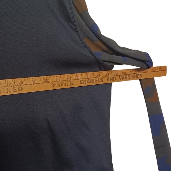 3.1 PHILLIP LIM Colorful Camo Print Long Sleeve Black Button Front Shirt XXL - Picture 4 of 7